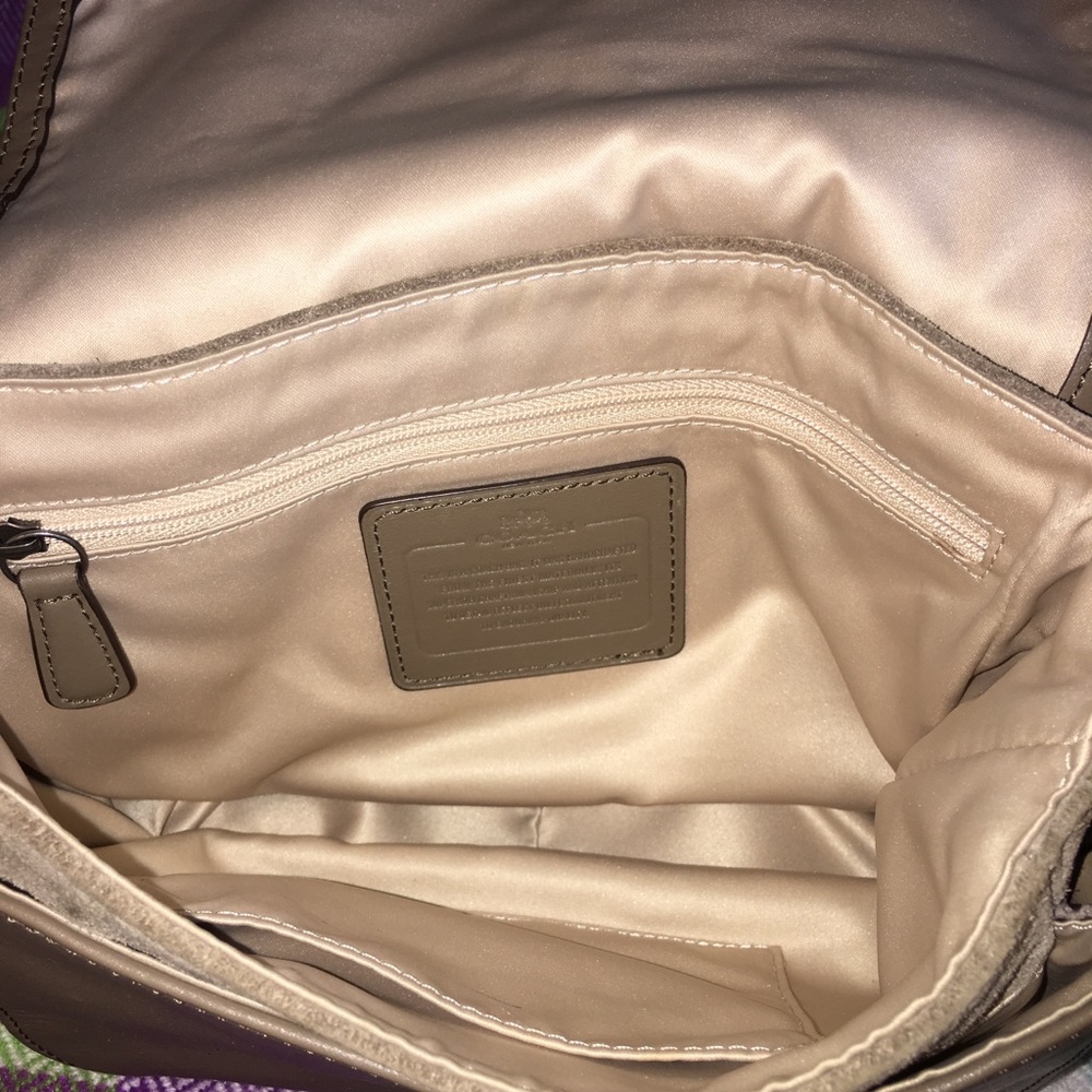 Coach Tylor Suede Exotic Python Leather Crossbody - image 5